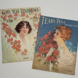 Vintage 1919 Sheet Music - 2 Pieces